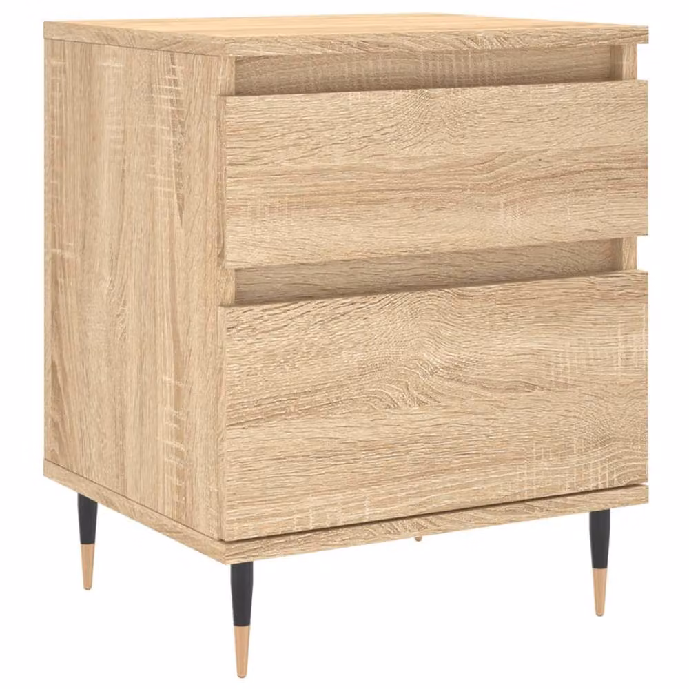 Berkfield Home Sonoma Oak Bedside Cabinet in Brown, W/D/H: 40 x 35 x 50 cm – 2