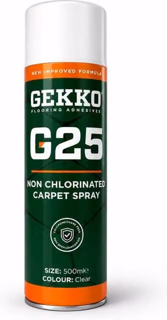 Gekko Non-Chlorinated Carpet and Vinyl Flooring Spray Adhesive, Pack of 2, 500 ml per bottle, Green – 1