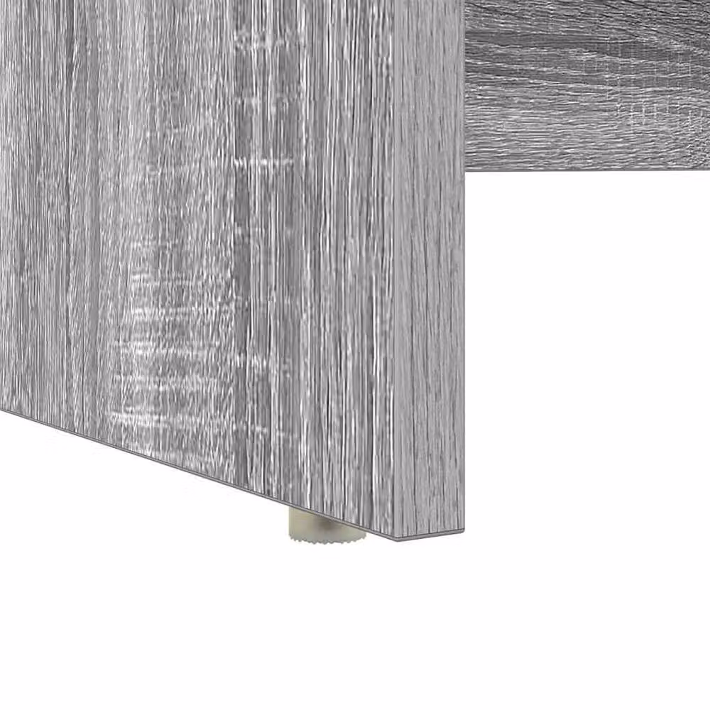 Berkfield Home Writing Desk with Storage in Grey, W/D/H: 120.5 x 44 x 88.5 cm – 8