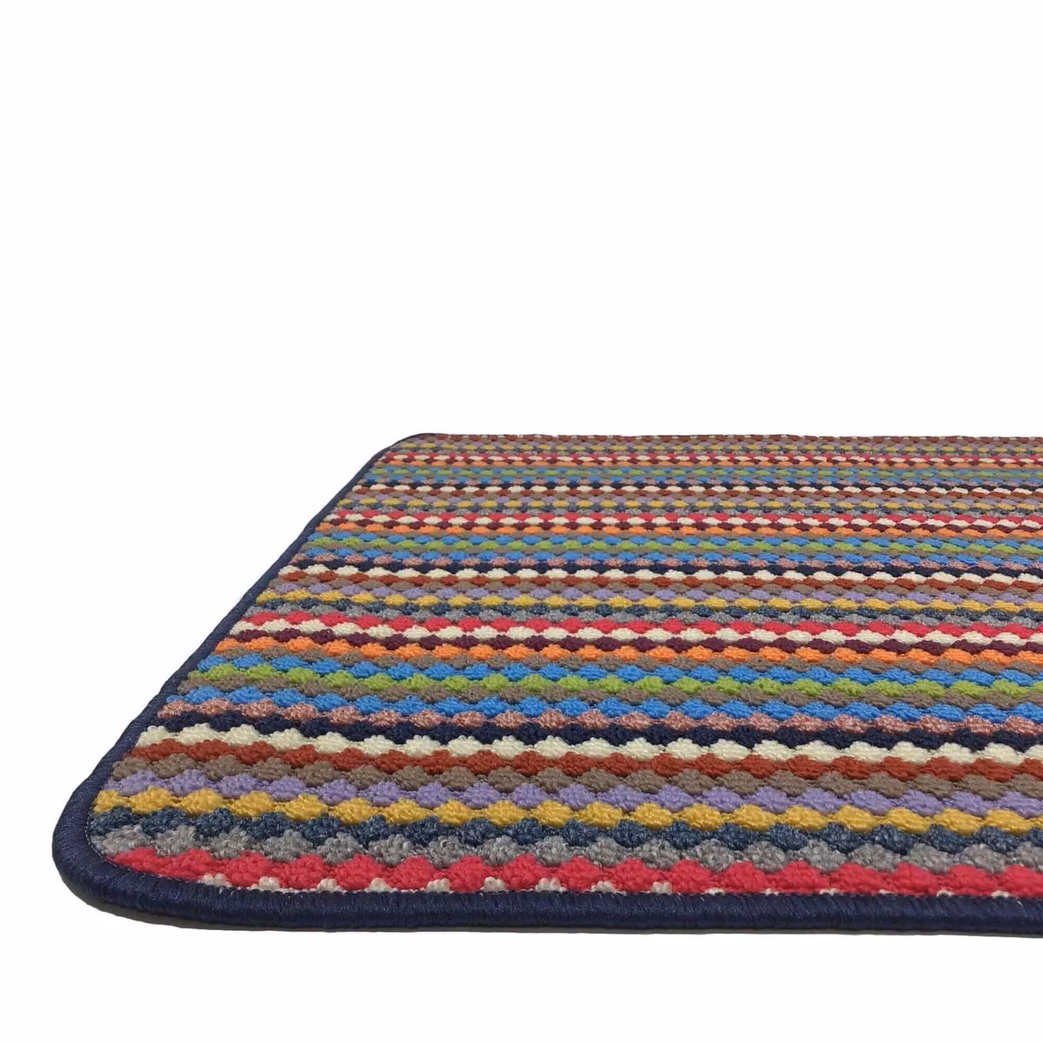 THE RUGS Washable Nonslip Striped All-Purpose Mat, Multicolour, W: 80 cm, L: 140 cm – 3
