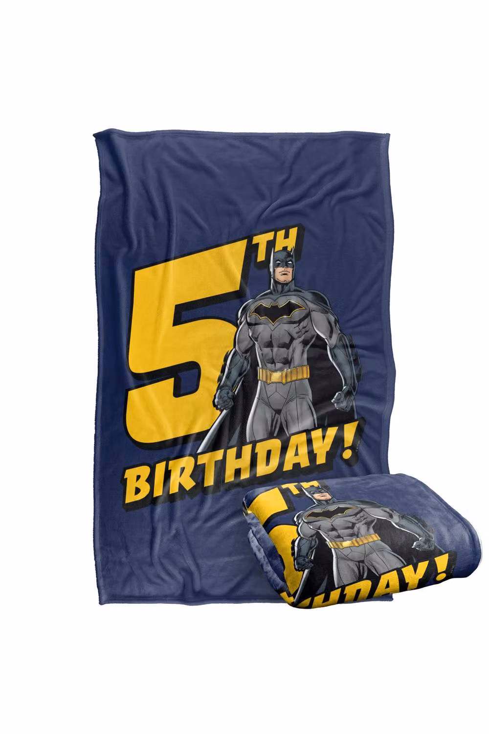 Warner Bros. Justice League Batman Extra Large Silky Touch Super Soft Polyester Throw Blanket in Blue and Multicolour – 2