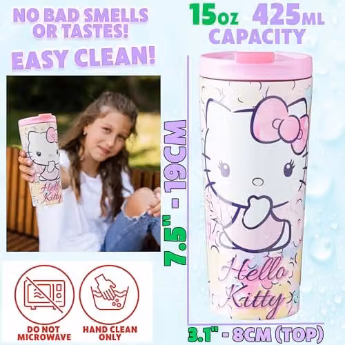 Get Trend Hello Kitty Sanrio Insulated Stainless Steel Travel Mug, 425 ml, Multicolour – 5