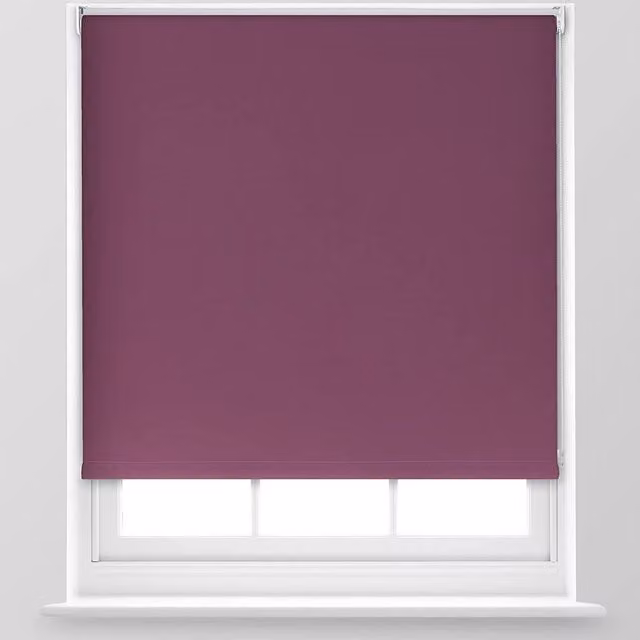 A.Unique Home Premium Trimmable Thermal Blackout Roller Window Blind, Purple, W: 180 cm x H: 170 cm
