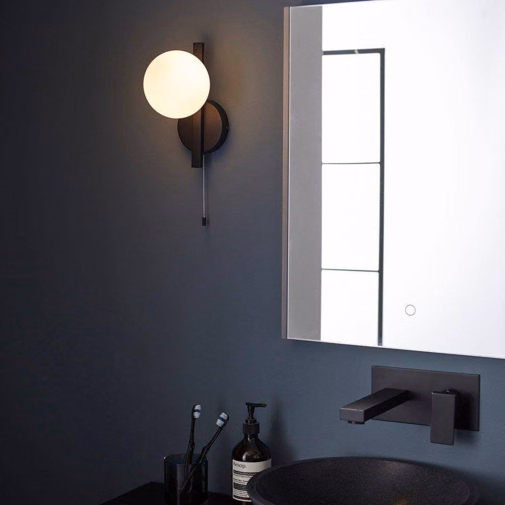 Netlighting RIOMAGGIORE Contemporary Glass Wall Lamp in Black – 2