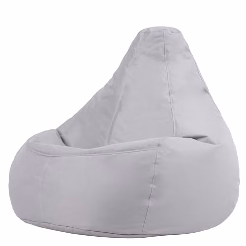 ICON Grey Water Repellent Adult Bean Bag Chair for Indoor and Outdoor Use – 1