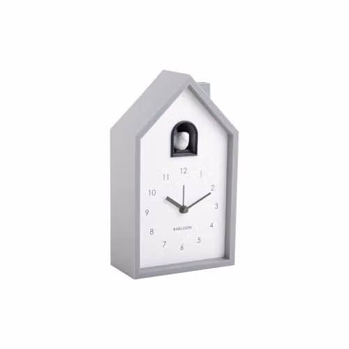 Zeller Present Karlsson Modern Cuckoo Wall Clock in Grey – 1