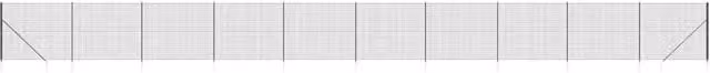 Berkfield Home PVC-Coated Steel Wire Mesh Fence with Spike Anchors in Anthracite Grey