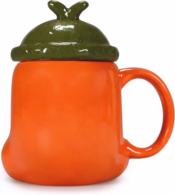 Half Moon Bay Chicken Run: Dawn of the Nugget Ginger 3D Shaped Ceramic Mug with Lid, 300ml