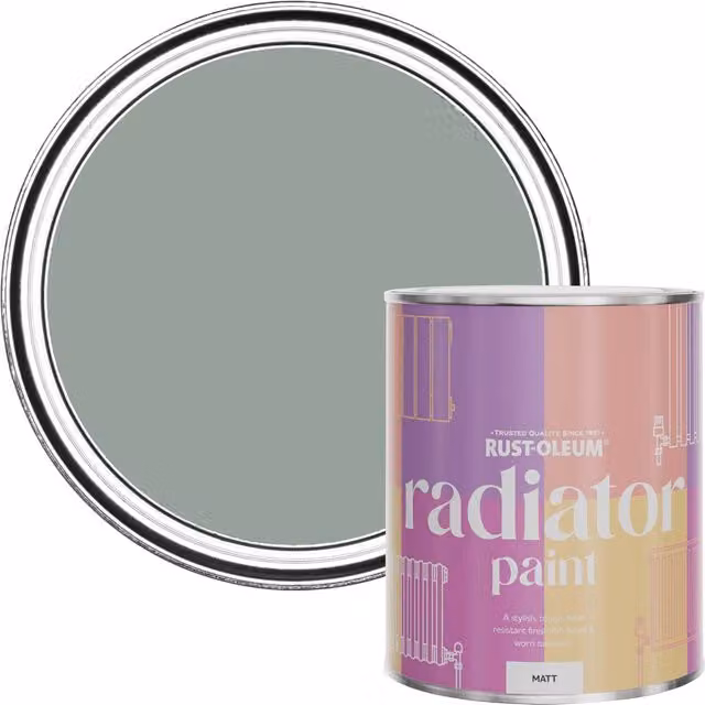 Rust-Oleum Leaplish Green Matt Radiator Paint, 750ml