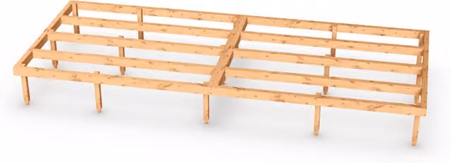 Empire Sheds 12x5 Empire Timber Shed Base in Green