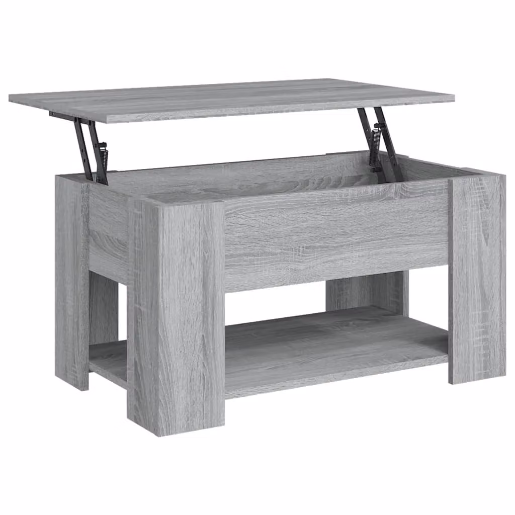 Berkfield Home Grey Sonoma Coffee Table with Lift Mechanism, W: 79 cm, D: 49 cm, H: 41 cm – 2