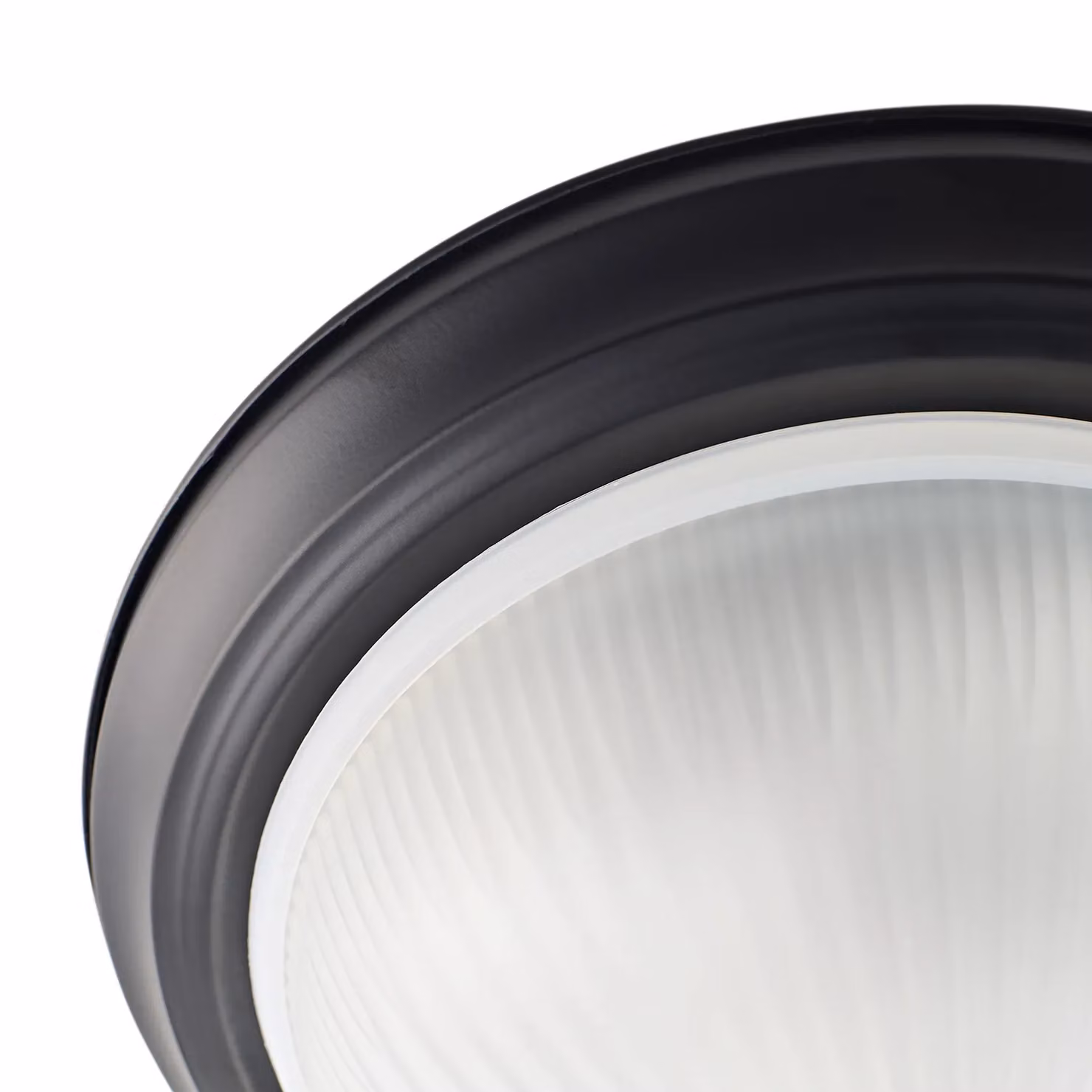 Happy Homewares Traditional IP44 Black Bathroom Ceiling Light with Transparent Glass Shade – 3