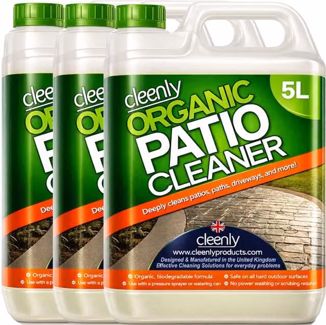 cleenly Chemical Free Patio Cleaner for Patios, Driveways and Paths, 15 l – 1