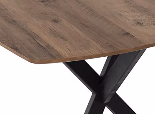 Seconique Athens Rectangular Dining Table and 4 Chairs Set in Grey and Black – 3