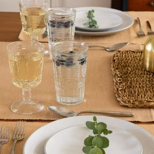 Bormioli Rocco Romantic 12 Piece Floral Glassware Set, Transparent – 2