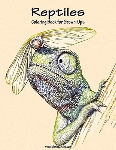 Reptiles Coloring Book for Grown-Ups Volume 1 by Createspace, Multicolour