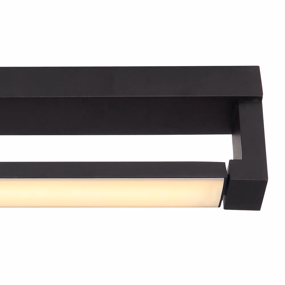Netlighting Susi Integrated LED Wall Lamp in Matt Black, IP44 Rated, Warm White 3000K – 2