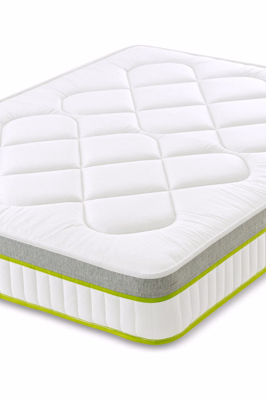 The Shire Bed Company Mode Comfort Open Coil Quilted Mattress in White, Size: King (180 x 200 cm) – 2