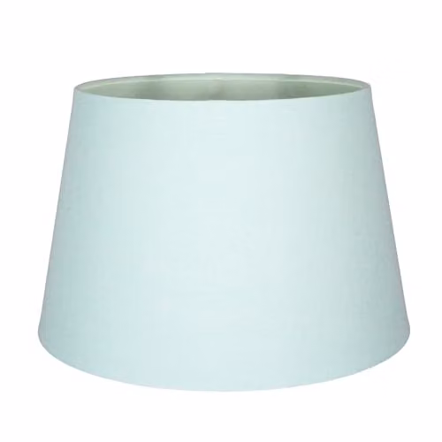 Happy Homewares Classic Cylinder Fabric Drum Lampshade in Blue and White