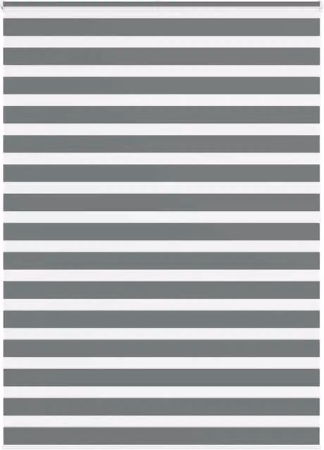 Berkfield Home Zebra Day and Night Blind in Grey Polyester, W: 165 cm, H: 200 cm – 1