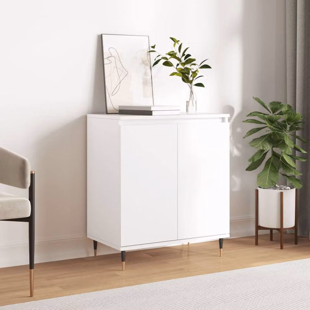 Berkfield Home Classic White Matt Sideboard, W/D/H: 60 x 35 x 70 cm – 2