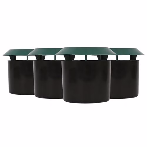 Harbour Housewares Slug and Snail Beer Traps, Pack of 4, Green and Black, W: 11.5 cm, D: 10 cm – 1