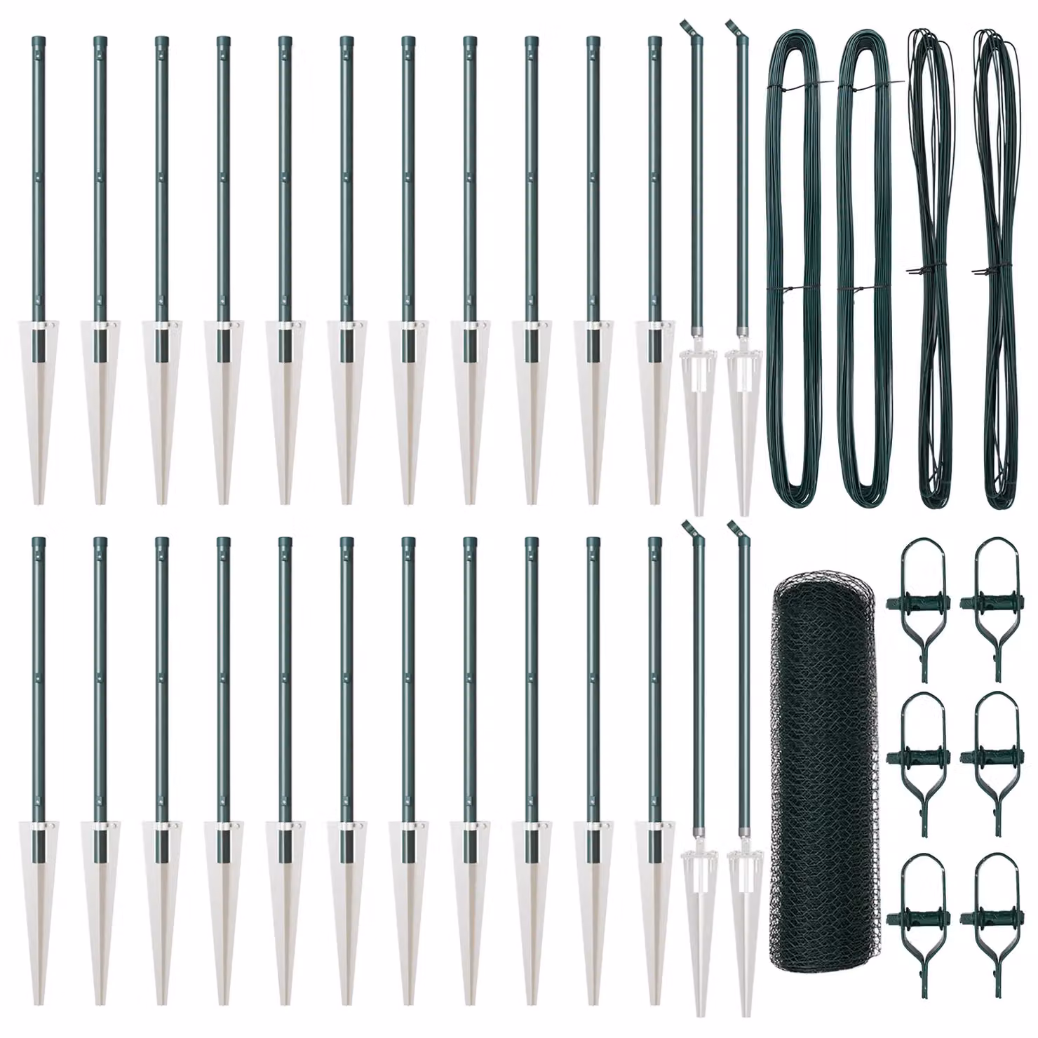 Berkfield Home Green Steel Hexagon Fence, 0.4 x 50 m – 2