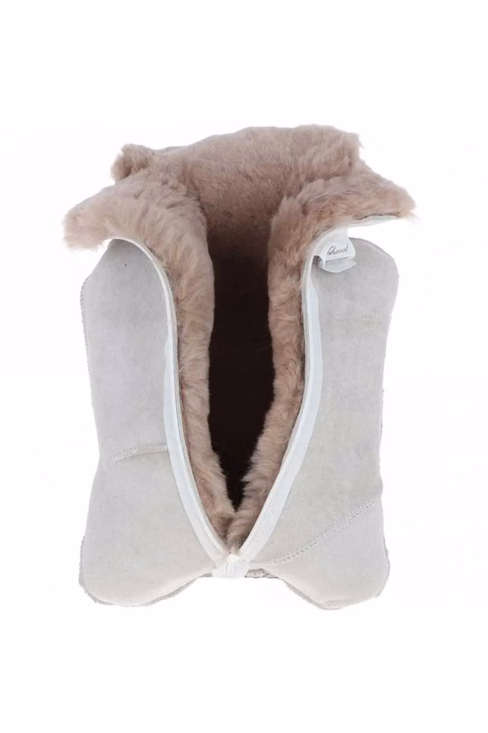 Fenland England Real Sheepskin Hot Water Bottle Cover with 1L Bottle in Brown or Grey
