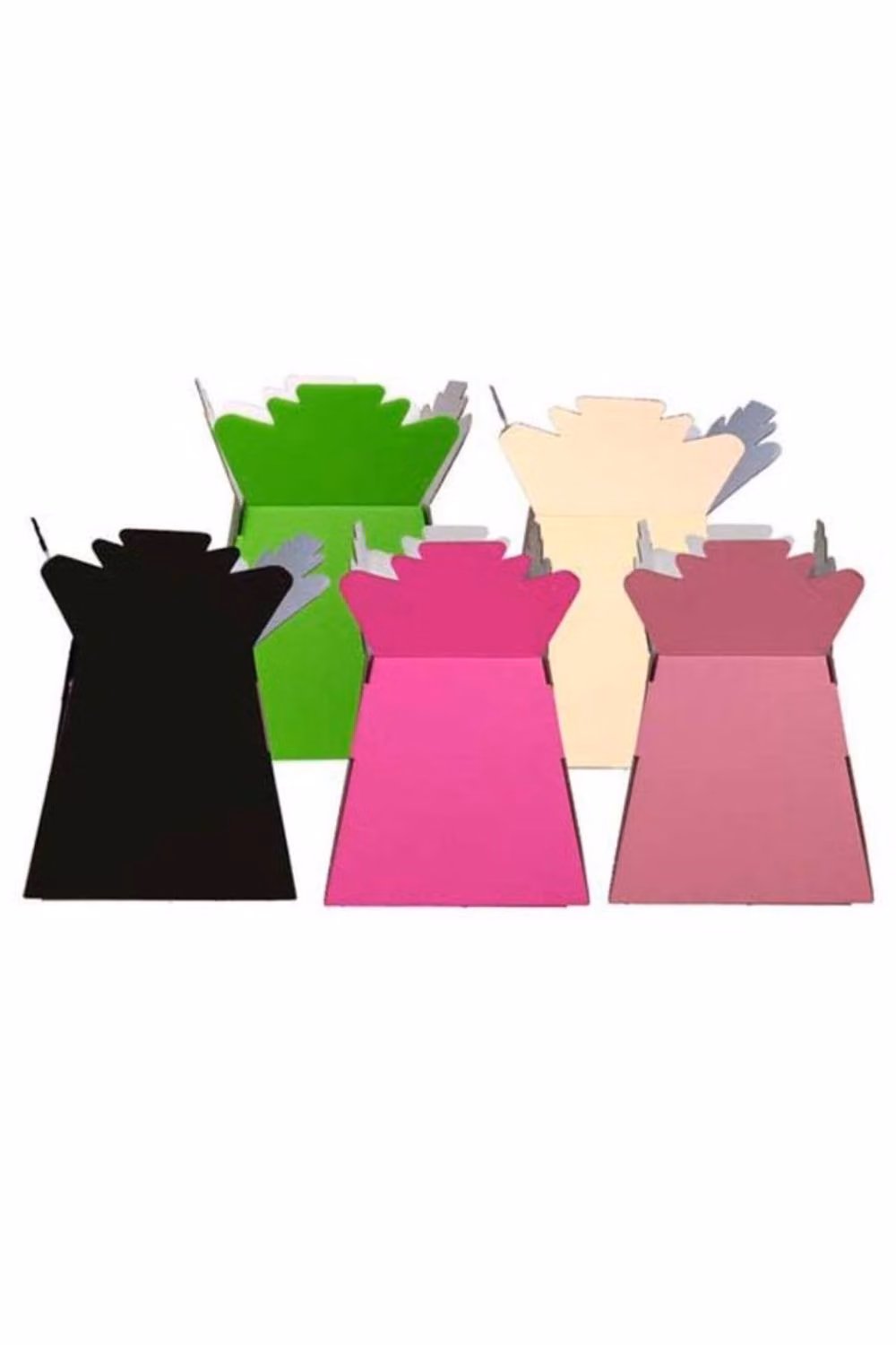 KDMD Mixed Colour Living Vases in Pink, Black, Green and Multicolour – 2