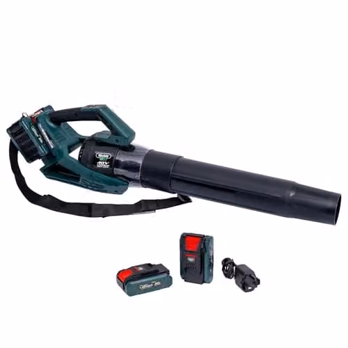 Webb 40V WEV20X2ABB4X Brushless Axial Blower in Green with 2 x 4Ah Rechargeable Batteries and Charger