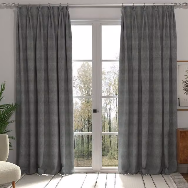 Terrys Polaris Made to Measure Blackout Fabric Panel in Grey