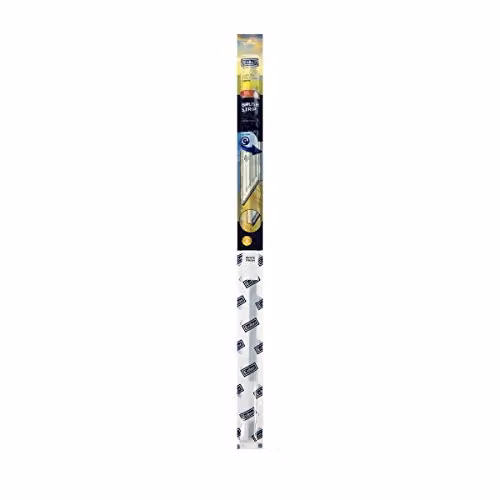 Exitex White PVC Brush Strip Draught Excluder with 18mm Bristles and Screws