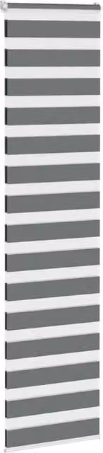 Berkfield Home Elegant Zebra Blind in Dark Grey, W: 70 cm, H: 200 cm – 1