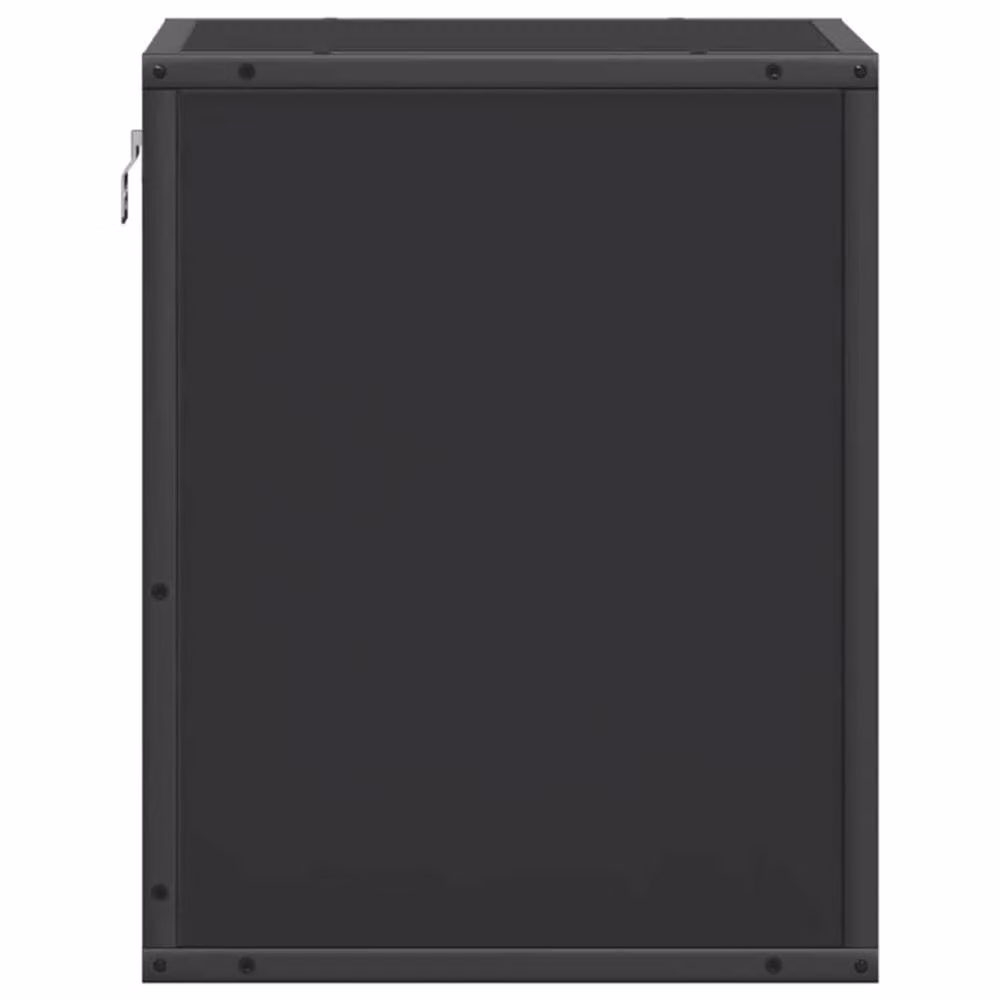Berkfield Home Set of 2 Modern Wall-mounted Bedside Cabinets in Black, W/D/H: 40 x 31 x 39.5 cm – 7