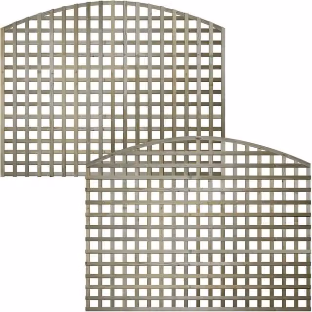 Premier Garden Supplies Woven Wood Garden Arch Trellis Panel, Set of 4, Height: 140 cm