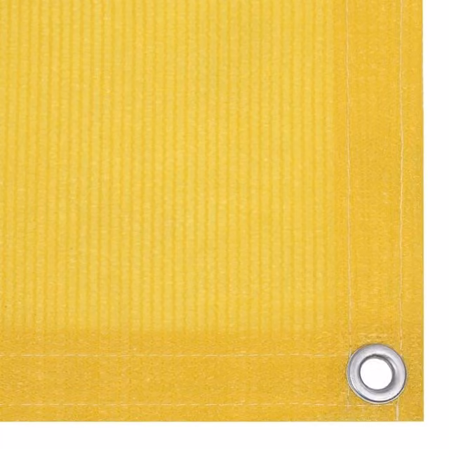 Berkfield Home Yellow Balcony Screen W: 90 cm, L: 500 cm