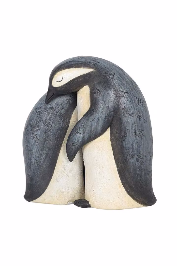 KDMD Penguin Family Tabletop Ornament in Grey – 2