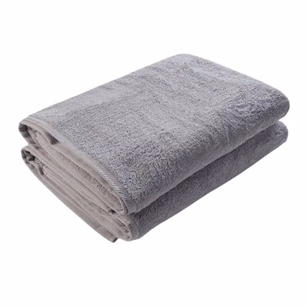 ARTG Fluffy Cotton Terrycloth Bath Towel in Light Grey – 2