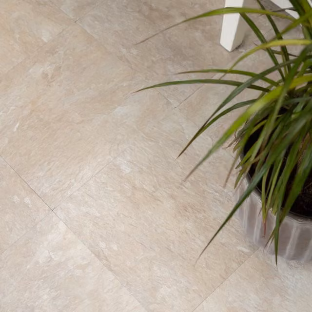 Floor Pops Canyon Self-adhesive Vinyl Floor Tiles in Beige