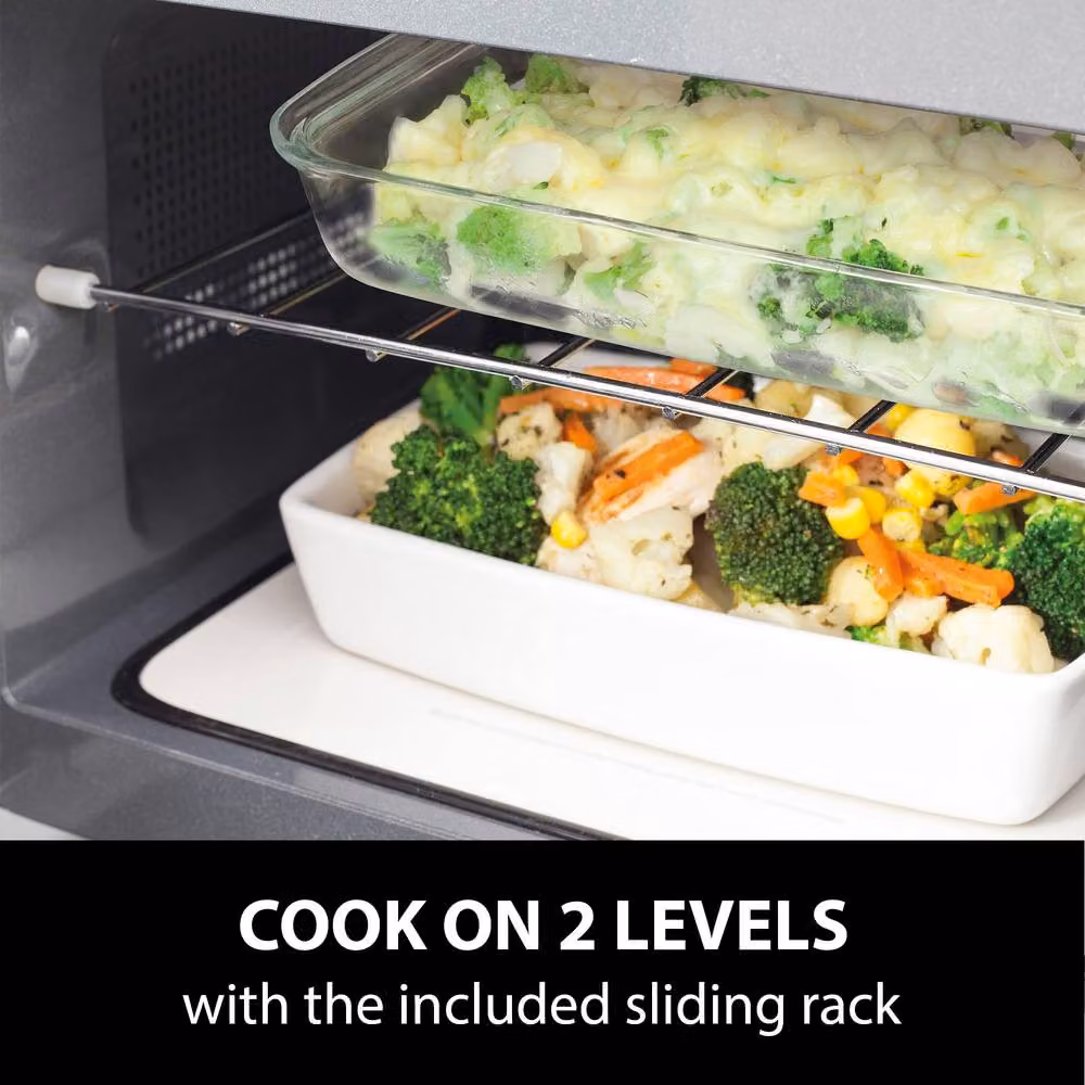 Caso Design 25L Ceramic Microwave and Grill in Silver, 900 Watt – 5