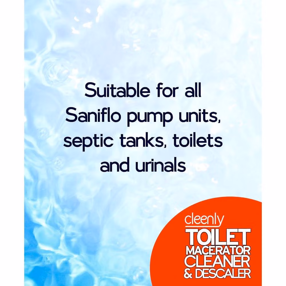 Cleenly Toilet Macerator Cleaner and Descaler, Super Concentrated, 5 l – 3