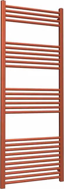 Lux Heat Wall Mounted Coloured Towel Radiator in Metallic Copper, H 160 cm x W 60 cm