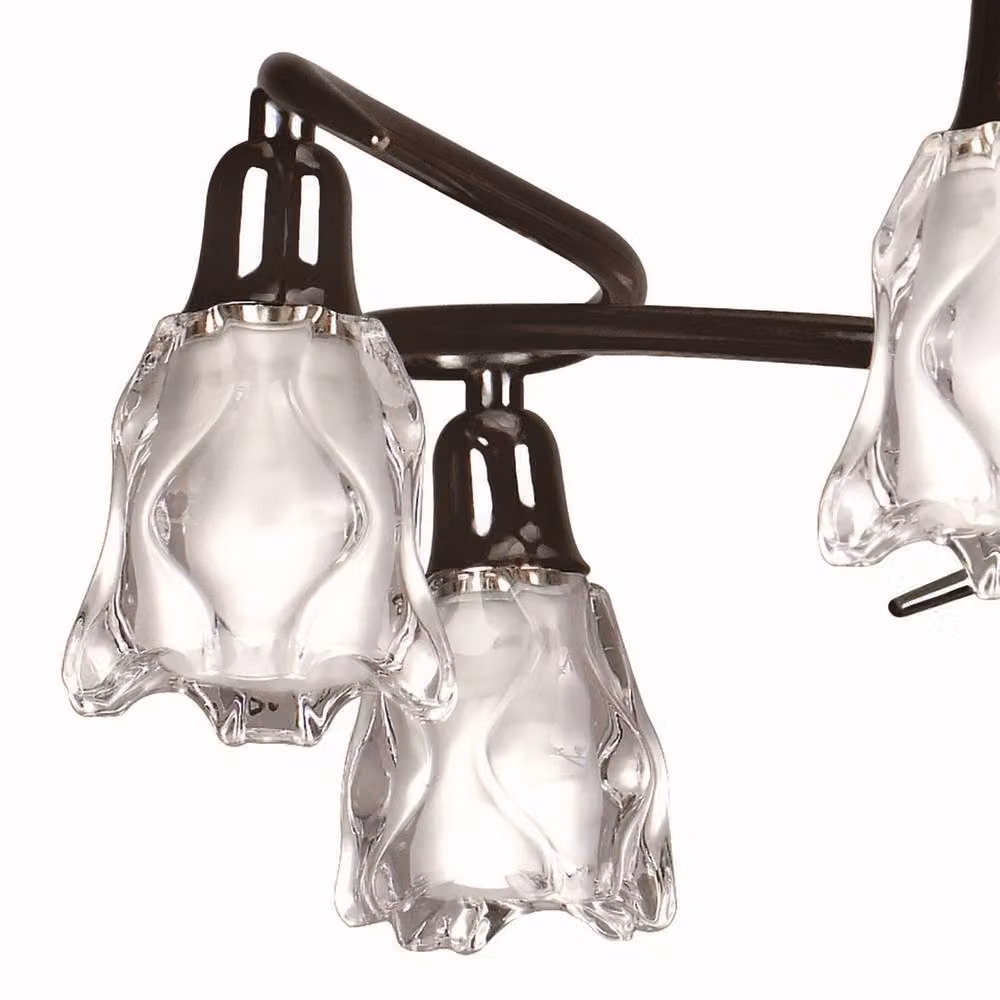 Netlighting Amel Telescopic 8 Light Suspended Ceiling Lamp in Black Chrome – 3