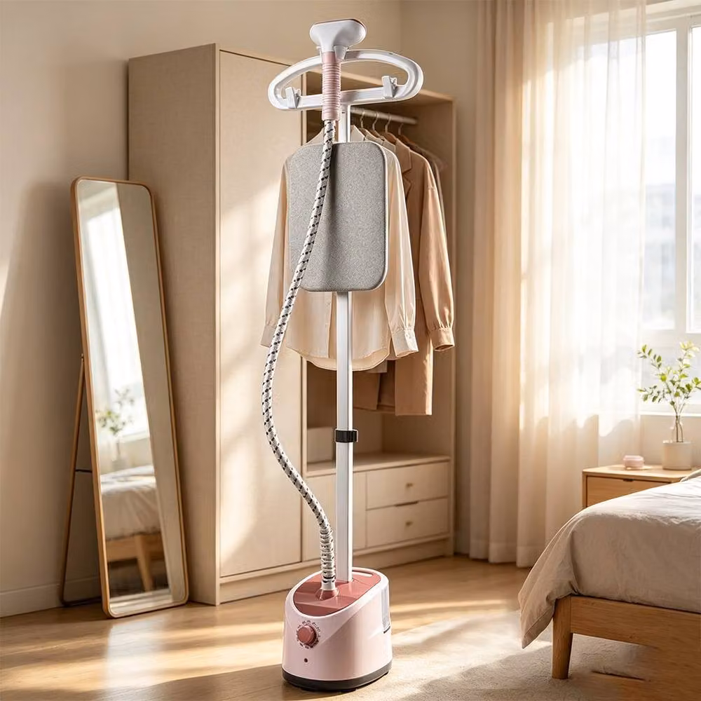 Ventryn Vertical Garment Clothes Steamer with Ironing Board, Pink, 1.8L, 11 Settings – 2