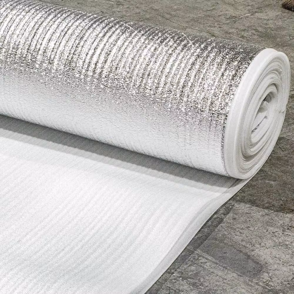Vinyl Flooring UK 3mm Foil Laminate Underlay with Damp Proof Membrane, Silver, W/L: 1m x 15m – 3