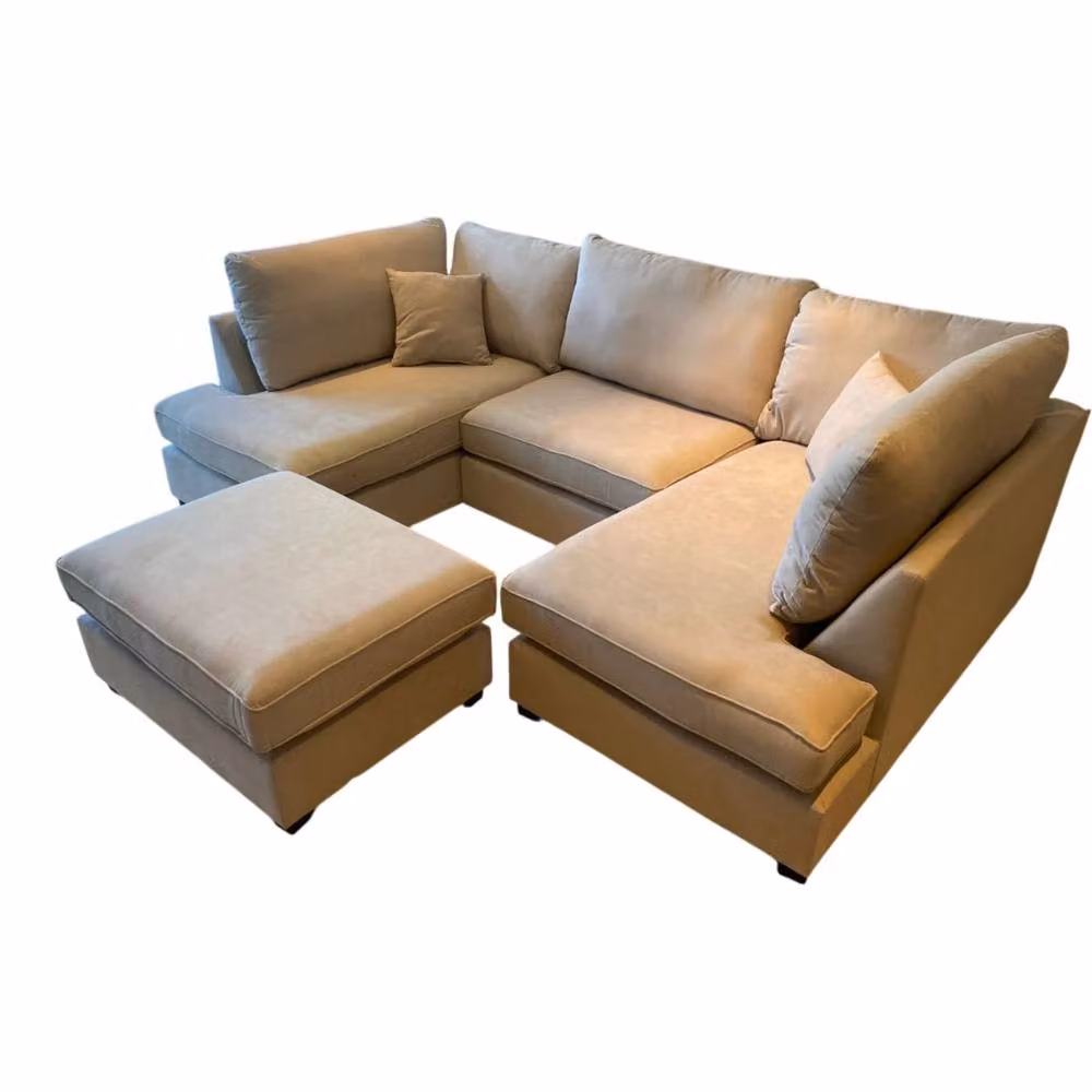 Snug Furniture Birmingham Ltd Toronto U Shape Cinema Kensington Sofa in Beige – 2