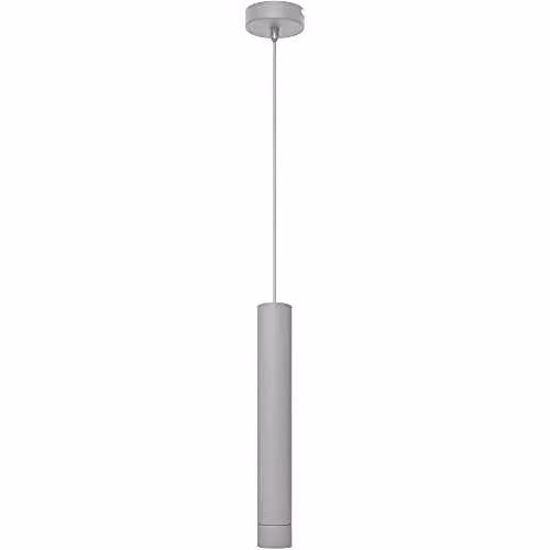 Netlighting Helam Tuba Slim Cylinder Pendant Ceiling Light in Grey