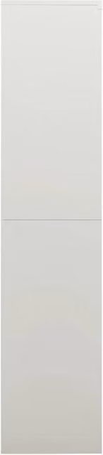 Berkfield Home Steel Locker Cabinet in Matt Grey, W/D/H: 90 x 40 x 180 cm