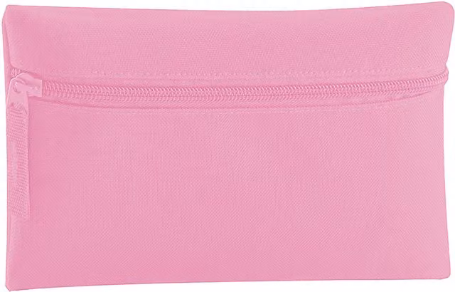 Quadra Classic Zip Up Pencil Case Pack of 2 in Pink