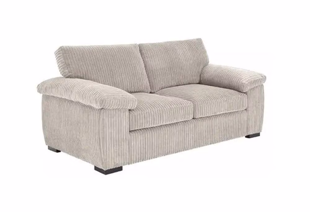 LUXURY LIFE Amalfi 2 Seater Sofa in Beige Jumbo Cord Fabric – 2